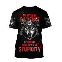 3D xzx180305 Graphic The Wolf Printed Mens T-Shirts for Men Clothing Oversized Tees Summer Casual Short Sleeve Tops Personality Unisex