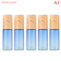 【Flash Sale】 ม้วนแก้วบนขวดขนาด5มล. สีไล่ระดับสีขวดลูกกลิ้งเปล่าสำหรับชุดเดินทางน้ำมันหอมระเหย