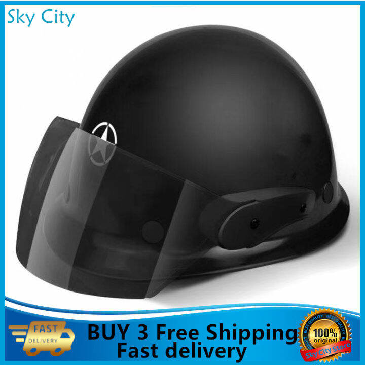 Motorcycle Helmet Scooter Bike Open Face AntiUV Safety Hard Hat Lazada PH