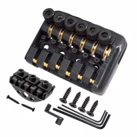 6 St Saddle Headless Electric Guitar Bridge Tailpiece With Worm Involved St Device High Quality Guitar Bridge Tailpiece