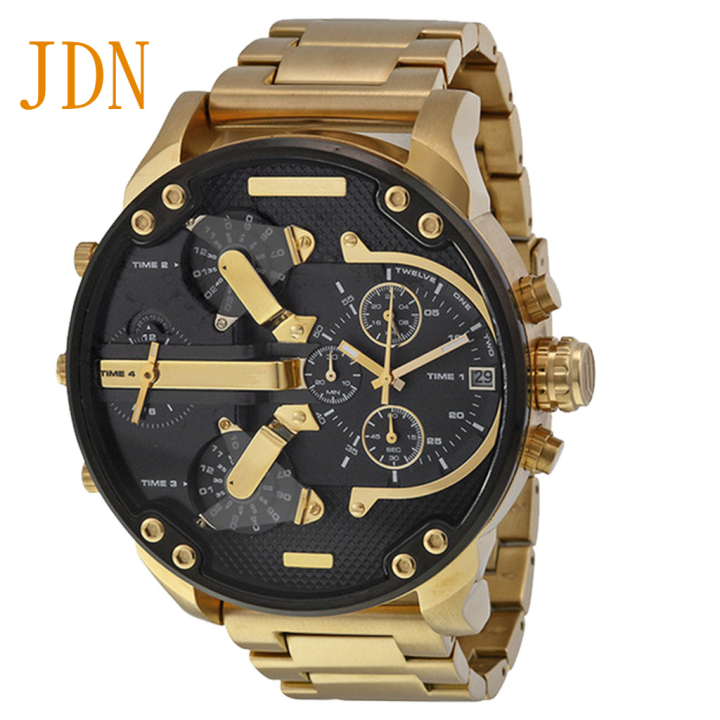 men-premium-mechanical-watch-three-eye-chronograph-stopwatch-automatic-date-display-rugged-crystal-dial-window-waterproof-watch