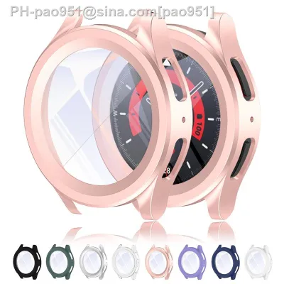 Tempered Glass Case For Samsung Galaxy Watch 5 Pro 45mm accessories SmartWatch Bumper All-Around PC Screen Protector Galaxy case