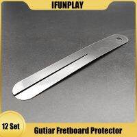 Fretboard ดึงเฟรตกีต้าร์12ชุดเฟรตฟิงเกอร์บอร์ดป้องกันเครื่องมือซ่อมแซมแผ่นโลหะสำหรับกีตาร์ไฟฟ้าและเบส