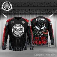 - 14th customs are we venom long sleeve jersey 3d เสื้อเจอร์ซีย์นักปั่นชุดกีฬาแขนยาวขนาด xxs-6xl