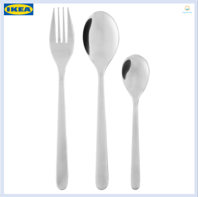 ช้อน ส้อม ช้อนชา สแตนเลส ชุด 18 ชิ้น FÖRNUFT เฟอร์นุฟท์ (IKEA)