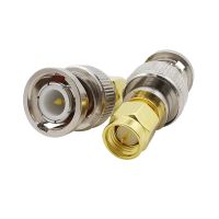 1Pcs RF Coaxial Connector Adapter 50 Ohm BNC Male to SMA Male Plug Connector Electrical Connectors