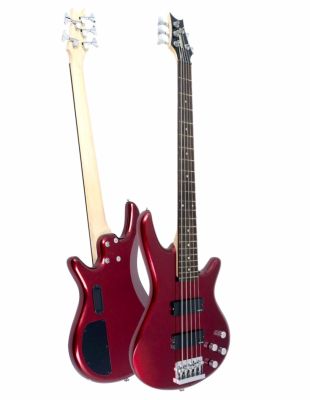 Proline PB205 PJ Bass Guitar กีตาร์เบสไฟฟ้า 5 สาย 22 เฟร็ต แบบ Active Precision Jazz (Red Joy Color)