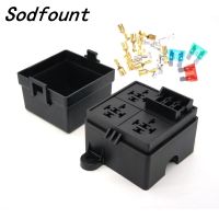 【YF】❦۩  combination Car Truck 3 Way Fuse Holder Relay Circuit Block 12V 24V