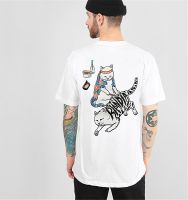 Purchasing RipNDip TattooTee Japanese tattoo cat base cat T-shirt middle finger cat trend round neck Joker couple short sleeves  เสื้อยืดแขนสั้น  เสื้อยืดคอกลมแขนสั้น  เสื้อยืดผู้ชาย เสื้อยืด เสื้อยืดแขนสั้น  เสื้อยืดชาย คอกลม  แขนสั้น  ผ้ามันแขนสั้น