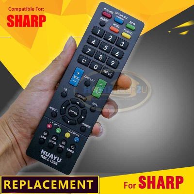 SHARP RM-L1238สำหรับส่วนใหญ่ Sharp LCD/LED TV Remote Control With 3D ปุ่ม