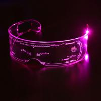 Colorful EL Flashing Luminous Glasses LED Light Up Visor Eyeglasses for Bar KTV Christmas Birthday Party New Year Decoration