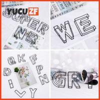 YUCUZF SHOP สีดำ เครื่องประดับเดสก์ท็อป อุปกรณ์ประกอบฉากการถ่ายภาพ ของตกแต่งบ้าน ป้ายประตู ตัวอักษรเหล็กดัด จดหมายโลหะกลวง