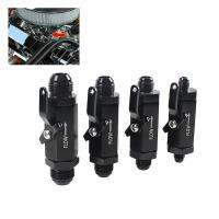 Check Valve Hard-anodized Coating with Cable Lever Black 6/8/10/12mm Aluminum One Way Fuel Non Return Valve for Car