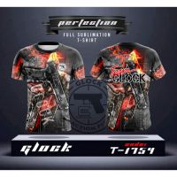 （Contact customer service for customization）TEAM GLOCK V.2 T-SHIRT FULL SUBLIMATION（Stock available in sizes for adults and children）