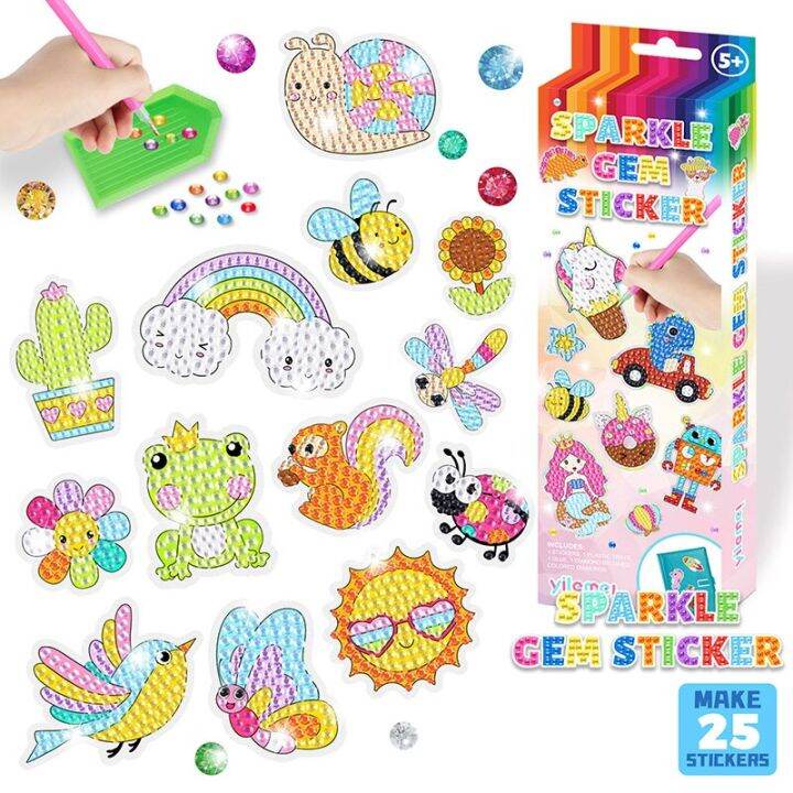 gem-5d-diamond-painting-kit-for-kids-handmade-with-diy-painting-tools-stickers-cute-art-crafts-toys-for-childrens-gifts