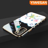 YIWESAN เคสสำหรับ Infinix Hot 9 Pro X655C ลายการ์ตูนน่ารักดั้งเดิมเป็นซิลิโคนนิ่มเคสแฟชั่นกันกระแทกสุดหรูเคสคลุมทั้งหมดป้องกันเลนส์กล้อง