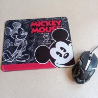 ขาย Mouse Pad (Mousepad) แผ่นรองเม้าส์ พื้นหนา ทรงเหลี่ยม ด้านล่างมียางกันลื่น ขนาด 10x8 นิ้ว Mickey mouse มิกกี้เม้าส์ มิคกี้เม้าส์