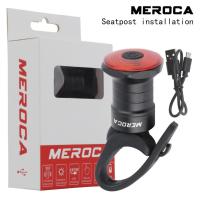 MEROCA Bicycle Smart Auto Brake Sensing Light IPx6 Waterproof USB Charging Cycling Taillight LED Bike Rear Light Accessories