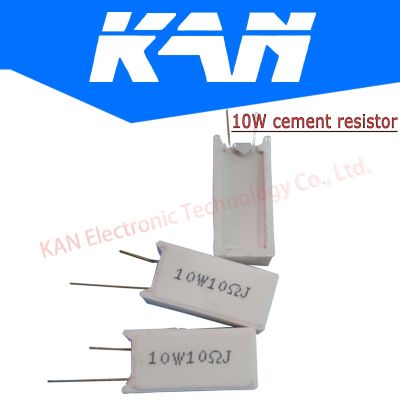 【CW】 10pcs RX27 5 SQM Vertical Cement Resistor resistance 10W 0.1/0.5/1/1.5/2/3.5/3.9/4.7/5.1/5.6/6.8/7.5/8.2/10/12R 100K Copper foot