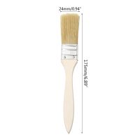 36 Pack of 1 Inch (24mm) Paint Brushes and Chip Paint Brushes for Paint Stains Varnishes Glues and Gesso