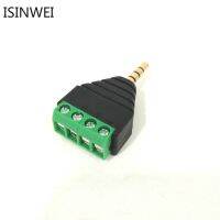 3.5mm Jack Headphone Plug Four-node Male Stereo Solderless Connector Audio Head To Terminal Plug