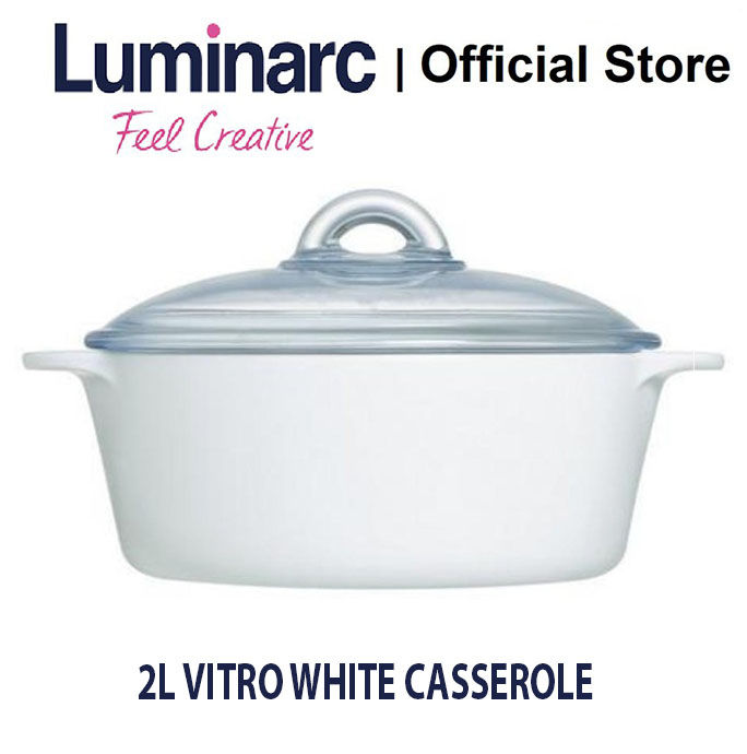 Luminarc Vitro Blooming Heat-Resistant Glass Cooking Pot (2L)