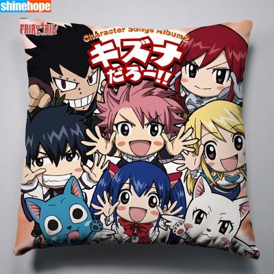 Anime Fairy Tail Pillowcase For Living Room Pillow Cover 45X45cm,40X40cm(one sides) Pillow Case Modern Home Decorative