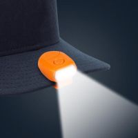 【LZ】✖﹉♀  Mini 3LED Farol Portátil Cap Luz 90 Graus Rotatable Clip-on Hat Luz Mãos Livres Cabeça Brilhante Lâmpada Lanterna Camping Ciclismo