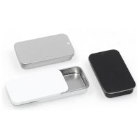 Mini Iron Box Slide Cover Storage Box Wedding Jewelry Pill Cases Portable Tin Boxes dh2822 Storage Boxes