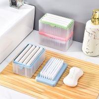 Multifunctional Foaming Soap Dish Soap Storage Foaming Box With Brush Drainage Box Roller Soap Container Brush Laundry Tools Soap Dishes