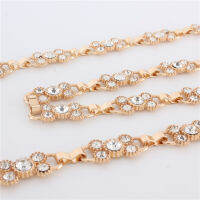 Fashion Tassel Rhinestone Waist Metal Chain Woman Belts For Dress Decorative Fine Strap Femal Accessories