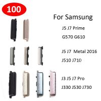 ปุ่มเปิด/ปิดไอโฟนโทรศัพท์เหมาะสำหรับ J510 Samsung Galaxy J5 J7โลหะ J710 G570นายก G610โปร J530 J730กรอบที่อยู่อาศัยบนคีย์ด้านข้าง