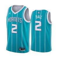 สินค้ายอดนิยม Lamelo Ball NBA Draft Charlotte Hornets Teal Icon Jersey