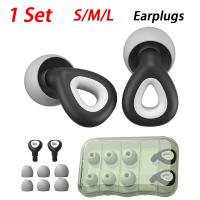 1Set Waterproof Silicone Earplugs Sound Insulation Swimming Ear Plugs Canceling Noise Soundproof A Pairs for School Student