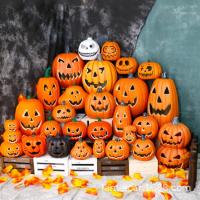 ◄♞ Halloween geekcombination venue layout props pumpkin pumpkin lights toyssaints decoration bar