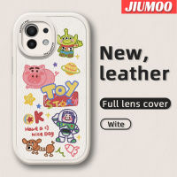 เคส JIUMOO สำหรับ Xiaomi 11 Lite 4G 11 Lite 5G 11 Lite 5G 11 Lite 5G NE เคสการ์ตูนหุ่นยนต์ของเล่นน่ารักรูปแบบดีไซน์ใหม่กันกระแทกเคสใส่โทรศัพท์หนังซิลิโคนนิ่มเลนส์กล้องถ่ายรูปเคสป้องกันรวมทุกอย่าง