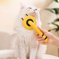 【FCL】๑ Pumpkin Cleaning Slicker for Dog Grooming Comb Removes Loose Underlayers and Tangled Hair