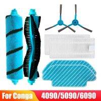 สำหรับ Cecotec Conga 4090 / 5090/6090ม้วนตัวกรอง Hepa แปรงขนนุ่มด้านข้างหลักผ้าอุปกรณ์เสริมเครื่องดูดฝุ่นไม้ถูพื้นมีแปรง