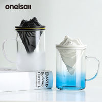 ONEISALL แก้วแก้วชาถ้วยเซรามิค Infuser &amp; ฝาปิด400Ml ตะกั่ว Cofee แก้วน้ำทนความร้อน