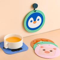 Table Mat Cartoon Placemat Heat Insulation High Temperature Resistant Silicone Mat Household Coaster Casserole Mat Dish Mat