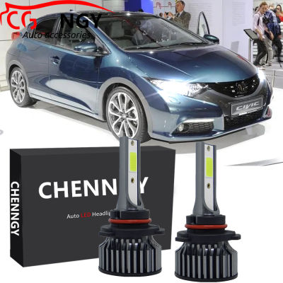 สำหรับ Honda Civi FB ปี2013 -2021 (ไฟหน้ารถยนต์)-(1คู่) ไฟฉายคาดศีรษะ LED หลอดไฟหน้า6000K 9-32V ชุดแปลงไฟต่ำ LHL CG LY
