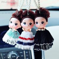 Car Pendant Cute Cartoon Doll Lovely Decoration Auto Rearview Mirror Hanging Trim Dangle Ornaments Kids Auto Accessories