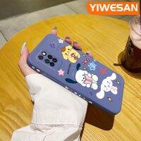 YIWESAN เคสสำหรับ Infinix Note 10 Pro NFC ลายการ์ตูน Cinnamoroll Pochacco บางดีไซน์ใหม่สวยงามเคสโทรศัพท์ป้องกันขอบสี่เหลี่ยมปกอ่อนปลอกซิลิโคนเคสกันกระแทก