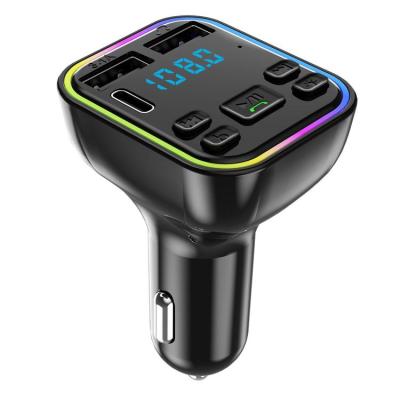FM Transmitter Car MP3 Music Player Car Charger Wireless Multiport Car Stereo Adapter Hands-Free Call Radio Transmitter Audio Receiver Support Tf Card &amp; USB Disk manner