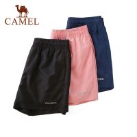 ๑ LJ7.23 Camel กางเกงกีฬา ขาสั้น ระบายอากาศ สําหรับผู้ชายและผู้หญิง