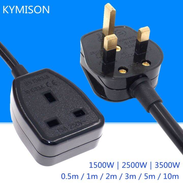 New Power Extension Cord For Singapore Malaysia, IEC 3Pin Male Plug to