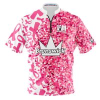 Brunswick DS Bowling Jersey - Design 2162-BR 3D Polo Shirt Zipper Polo