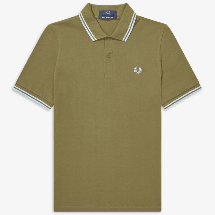 Fred Perry M12 Twin Tipped Fred Perry Shirt - (Chocolate) | Lazada ...