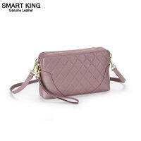 สมาร์ท King ของแท้หนังวัวกระเป๋าถือผู้หญิงใหม่แฟชั่น Dimond Elegant Sling กระเป๋าสะพายไหล่สุภาพสตรีสุภาพสตรี Crossbody ขนาดเล็ก