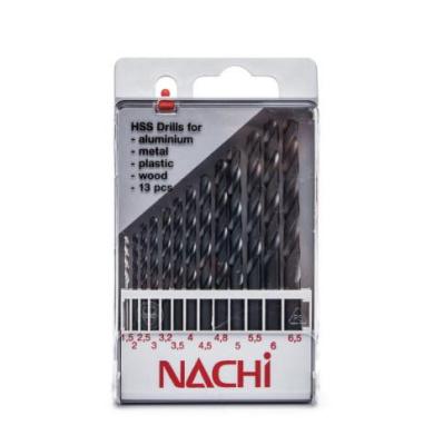 NACHI ดอกสว่านเจาะเหล็ก ชุด1.5-6.5mm 13ดอก/ชุด  รุ่น M-01